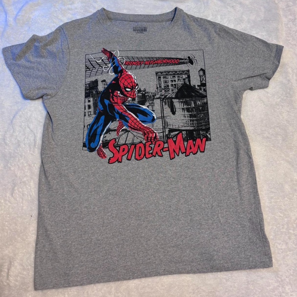 Marvel Spider-Man Gray and Red Kids T-Shirt